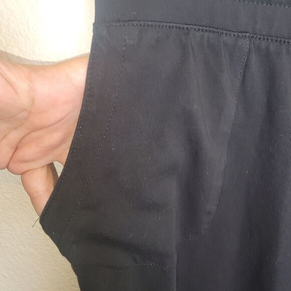 Chico’s Zenergy black knit crop wide leg pants size 0 Small - Picture 3 of 7